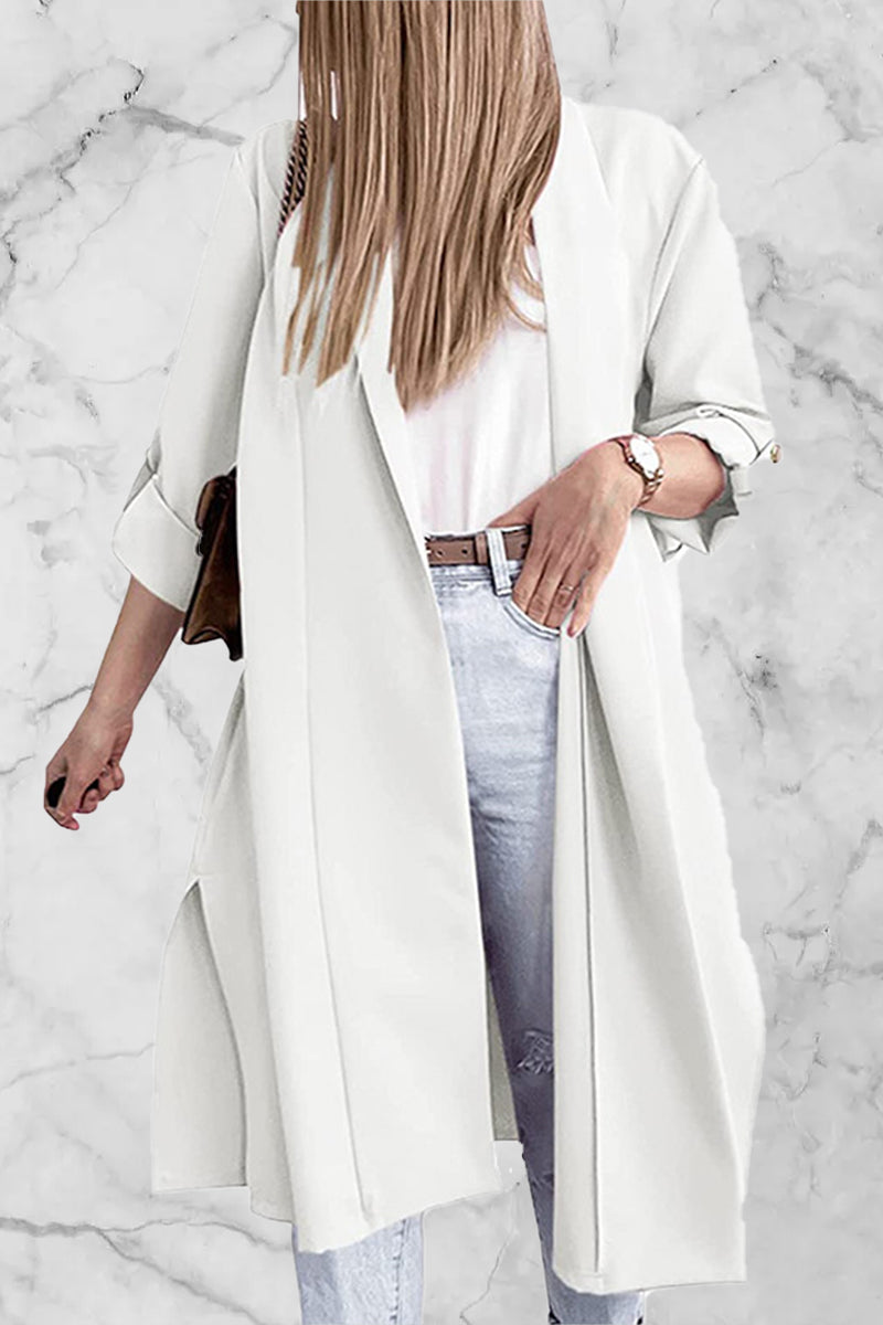 Open Front Trench Cardigan