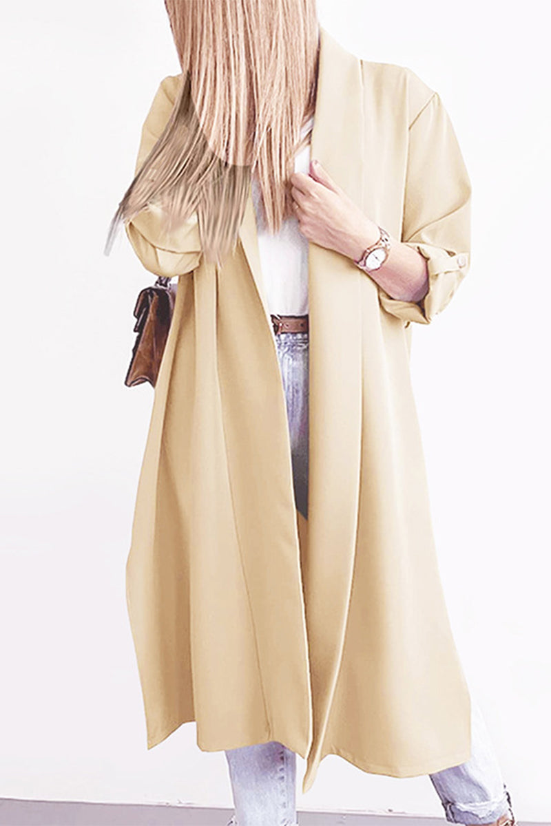 Open Front Trench Cardigan