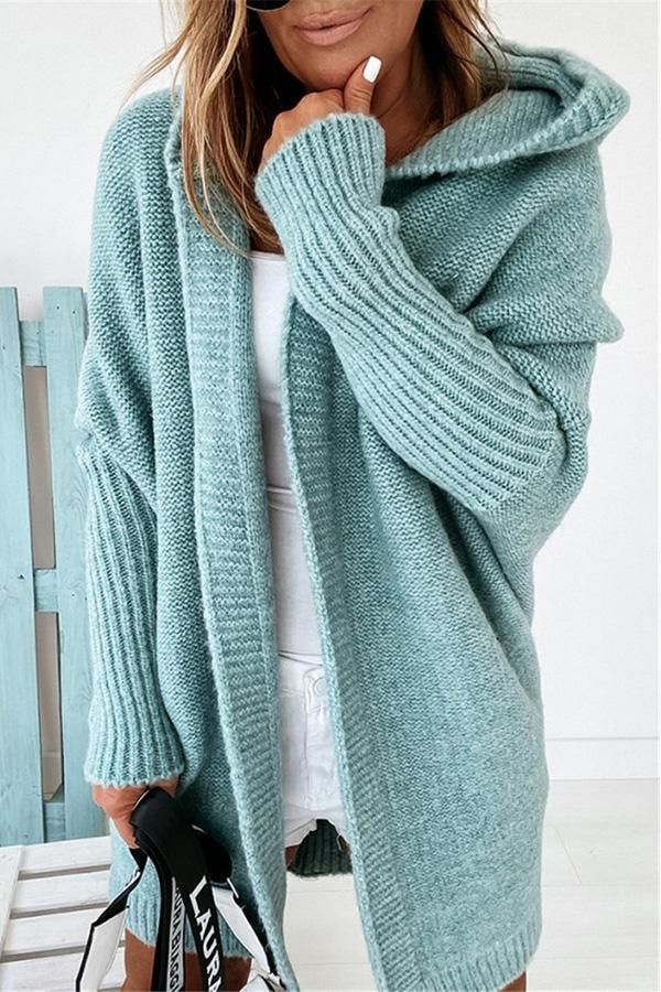 Hold Me Forever Button Hooded Cardigan