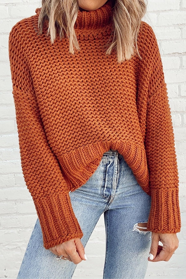 Warm Wishes Turtleneck Knit Sweater