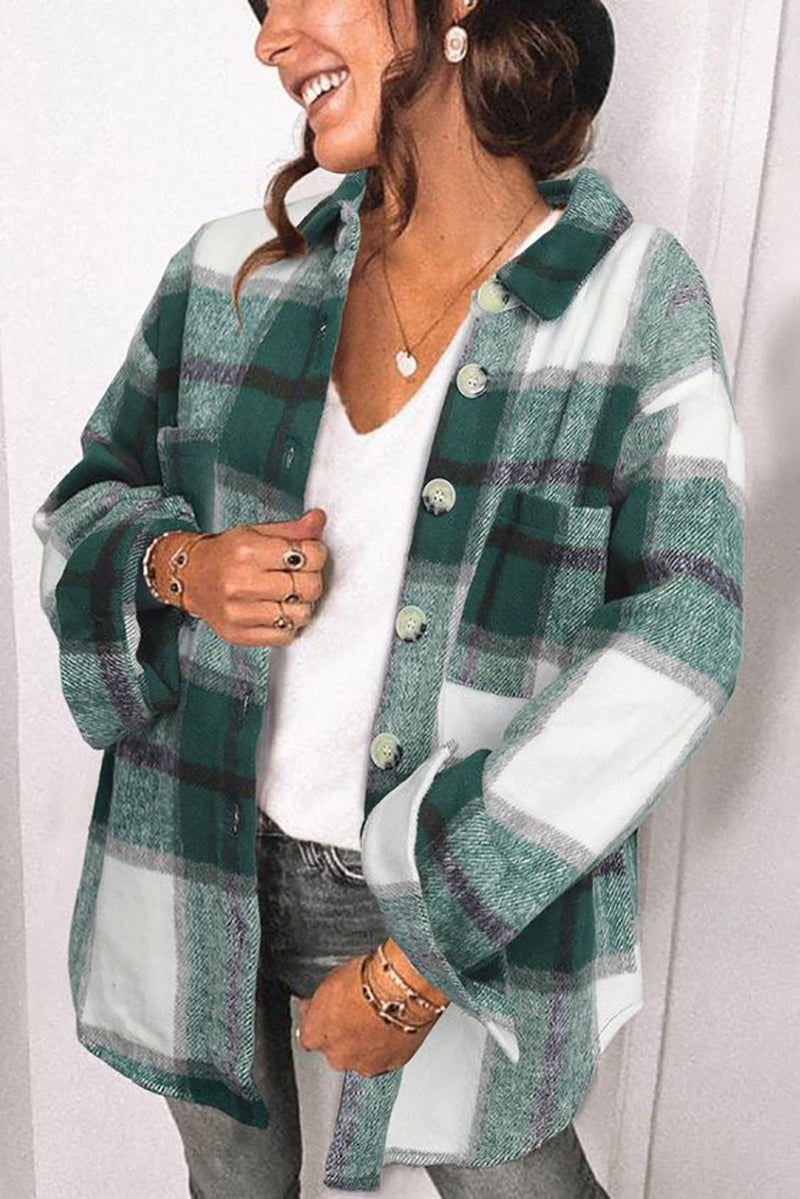 Plaid For Days Button Jackets