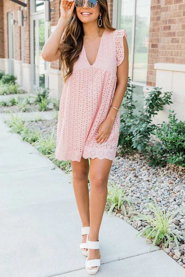 You Found My Heart Lace Babydoll Dress