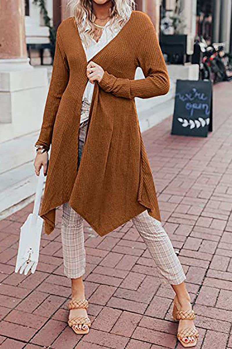 Irregular Open Cardigan