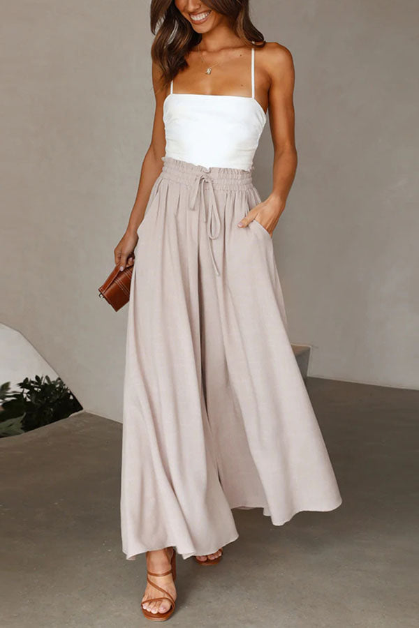 Full of Dreams Pocketed Wide Leg Pants