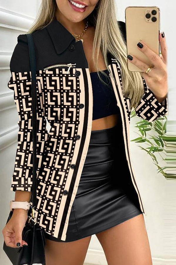 Only The Best Printed Zipper Jacket