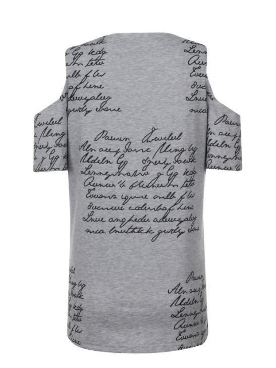 Casual Letter Print Short Sleeve V-Neck Zipper Strapless T-Shirts