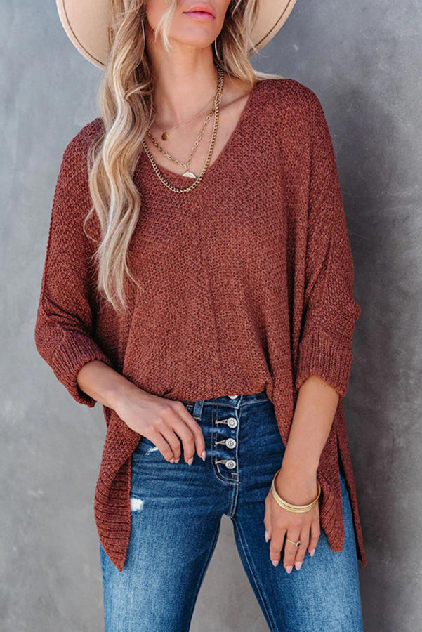 All Day Everyday Cozy Relaxed Knit Sweater