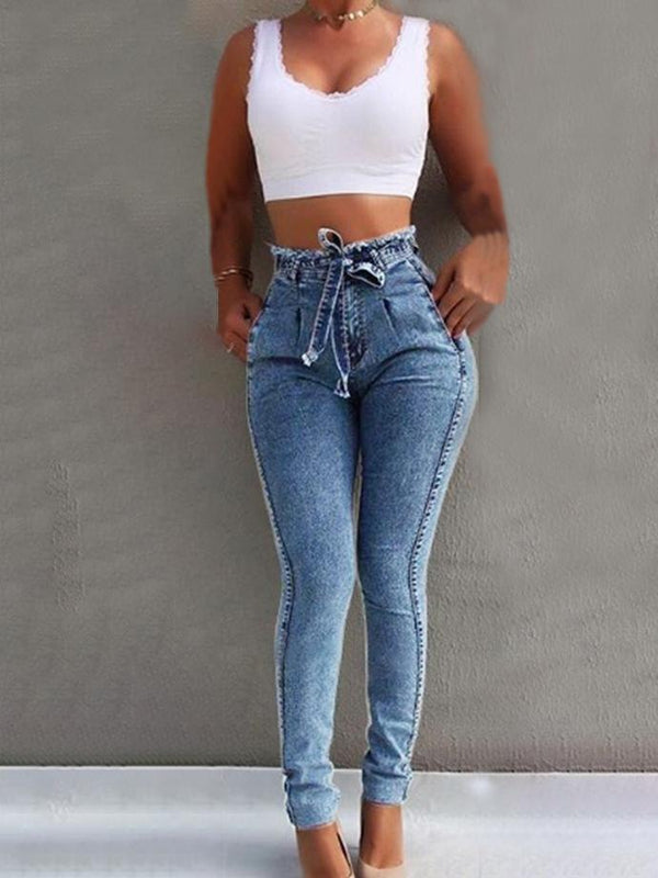 Fashion Women's Trousers Slim Fit Stretch Jeans