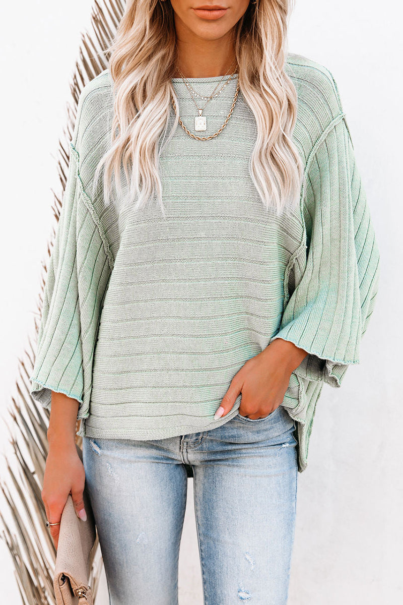 Dew Shoulder Dolman Sleeve Sweater