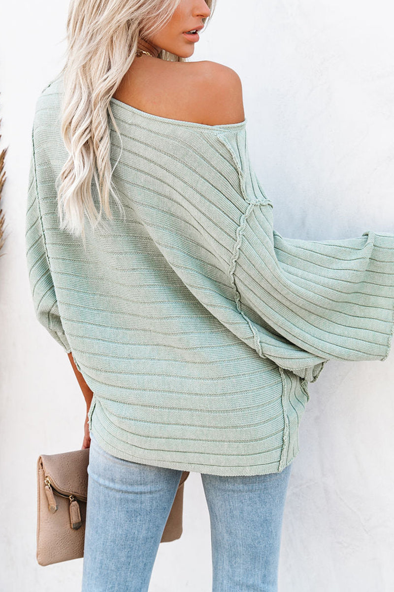 Dew Shoulder Dolman Sleeve Sweater