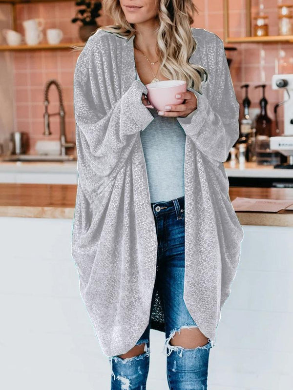 Women's Cardigans Loose Long Sleeve Knitted Long Cardigan