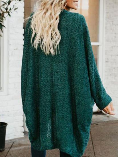 Women's Cardigans Loose Long Sleeve Knitted Long Cardigan