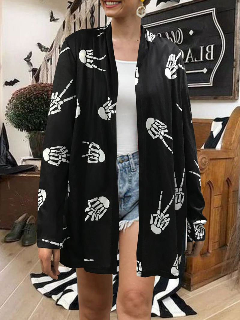 Women's Cardigans Printed Long Sleeve Casual Cardigan