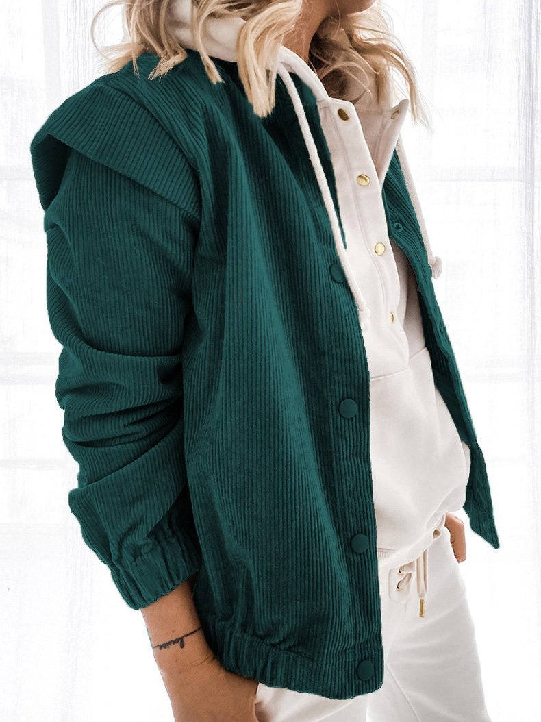 Women's Coats Loose Lapel Button Long Sleeve Cardigan Coat