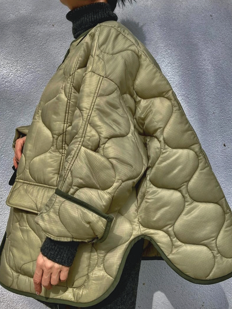 Women's Coats Loose Pocket Single-Breasted Cotton Coat