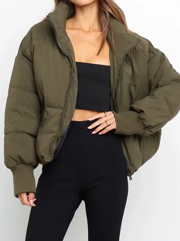 Women's Coats Solid Loose Short Down Jacket