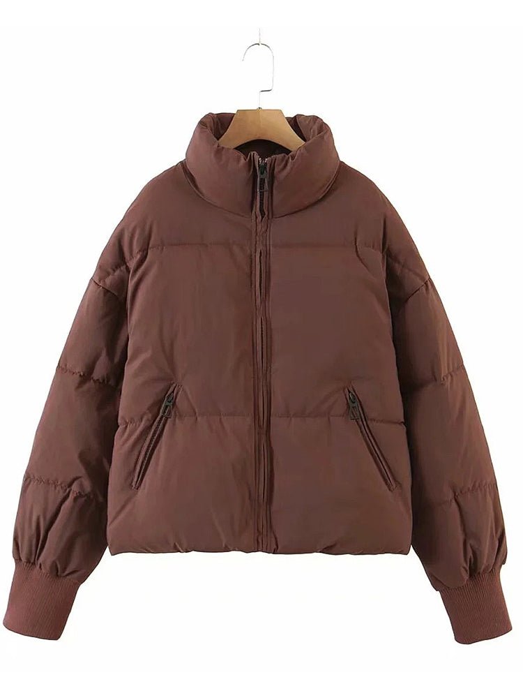 Women's Coats Solid Loose Short Down Jacket