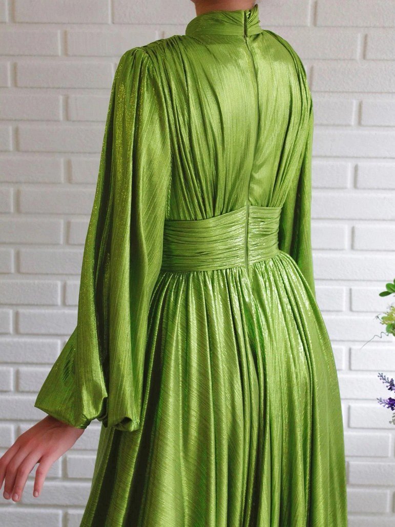Women's Dresses Halter Hollow Long Sleeve Split Dress